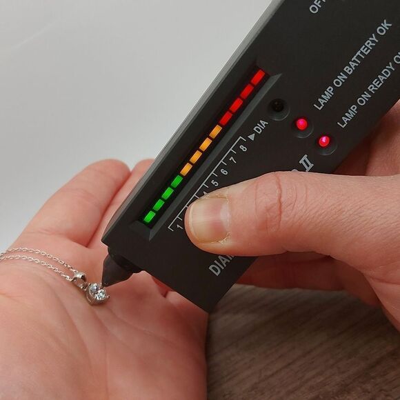 1 Carat Moissanite Rhodium Plated Sterling Silver Simple Pendant Necklace - Picture 5 of 12